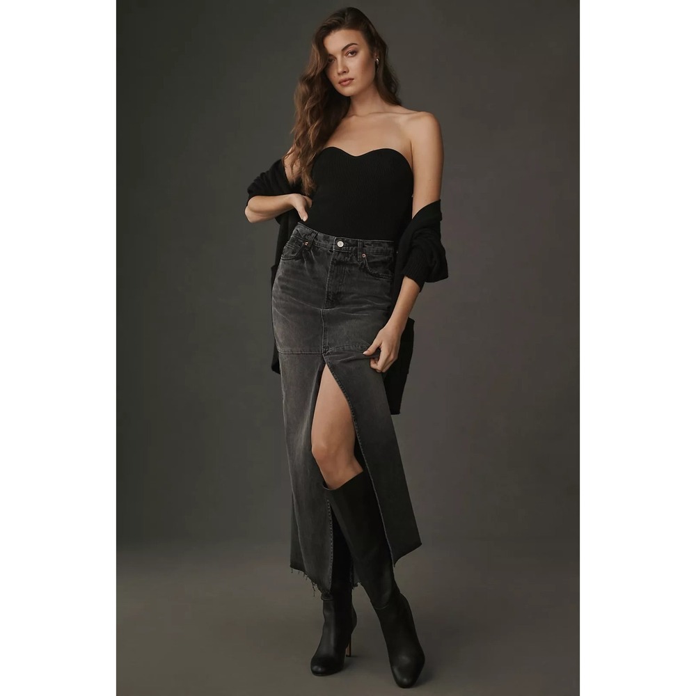 Reformation‎ Tazz Maxi Denim Skirt